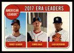 #7 AL ERA Leaders Corey Kluber / Chris Sale / Luis Severino 
