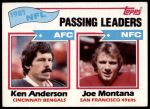 #257 Passing Leaders Ken Anderson / Joe Montana 