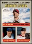 #71 NL Strikeout Leaders Patrick Corbin / Jacob deGrom / Max Scherzer 