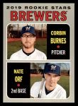 #88 Brewers Rookie Stars Nate Orf / Corbin Burnes 