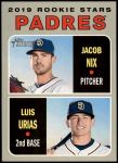 #262 Padres Rookie Stars Jacob Nix / Luis Urias 