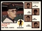#252 Giants Leaders Charlie Fox / Joe Amalfitano / Andy Gilbert / Don McMahon / John McNamara 