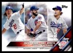 #125 NL WHIP Leaders Zack Greinke / Jake Arrieta / Clayton Kershaw 