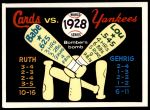 #25 1928 Yankees vs. Cardinals Babe Ruth  / Lou Gehrig 