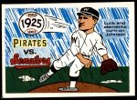 #22 1925 Pirates vs. Senators   Walter Johnson 