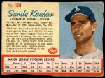 #109 Sandy Koufax Red Lines  