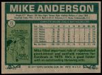 1977 Topps #72 Mike Anderson<br />B77T 09 3933<br /><a class='button AddToCart' data-ajax='true' data-ajax-mode='replace' data-ajax-update='#cart-info' href='/AddToCart?itemId=6410447&quantity=1&type=0'>Add To Cart</a>
