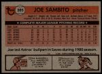 1981 Topps #385 Joe Sambito<br />B81T 07 7208<br /><a class='button AddToCart' data-ajax='true' data-ajax-mode='replace' data-ajax-update='#cart-info' href='/AddToCart?itemId=6429110&quantity=1&type=0'>Add To Cart</a>