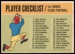 Football Checklist  