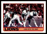 #360 Lions Leaders Chuck Long / Garry James / Pete Mandley / George Jamison / Devon Mitchell / Mike Cofer / Chris Spielman 