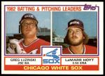 #591 White Sox Leaders & Checklist Greg Luzinski / LaMarr Hoyt 