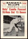 #411 Strikes Out 15 Bosox  Camilo Pascual  