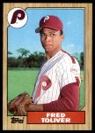 1987 Topps #63 Fred Toliver<br />B87T-U 63<br /><a class='button AddToCart' data-ajax='true' data-ajax-mode='replace' data-ajax-update='#cart-info' href='/AddToCart?itemId=6516582&quantity=1&type=0'>Add To Cart</a>