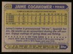 1987 Topps #423 Jaime Cocanower<br />B87T-U 423<br /><a class='button AddToCart' data-ajax='true' data-ajax-mode='replace' data-ajax-update='#cart-info' href='/AddToCart?itemId=6516942&quantity=1&type=0'>Add To Cart</a>