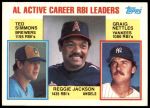 #713 AL Active RBI Leaders Ted Simmons / Reggie Jackson / Graig Nettles 