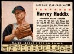 #134 Harvey Haddix  Hand Cut 
