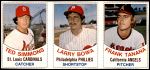 Ted Simmons / Larry Bowa / Frank Tanana 