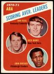 #147 ABA Scoring Average Leaders John Brisker / Dan Issel / Rick Barry 