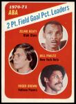#148 ABA Field Goal Pct Leaders Zelmo Beaty / Billy Paultz / Roger Brown 