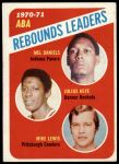 #150 ABA Rebounds Leaders Mel Daniels / Mike Lewis / Julius Keye 