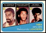 #175 NBA Rebound Leaders Wes Unseld / Wilt Chamberlain / Kareem Abdul-Jabbar 