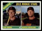 #373 Giants Rookie Stars Gary Brown / Hunter Strickland 