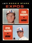 1971 Topps #376  -  Clyde Mashore / Ernie McNally Expos Rookies<br />B71T 09 9857<br /><a class='button AddToCart' data-ajax='true' data-ajax-mode='replace' data-ajax-update='#cart-info' href='/AddToCart?itemId=6581992&quantity=1&type=0'>Add To Cart</a>
