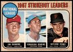 #11 NL Strikeout Leaders Jim Bunning / Ferguson Jenkins / Gaylord Perry 