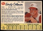 #116 Gordy Coleman 