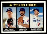 #234 NL ERA Leaders Zack Greinke / Jake Arrieta / Clayton Kershaw 