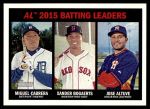 #239 AL Batting Leaders Miguel Cabrera / Xander Bogaerts / Jose Altuve 