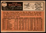 1966 Topps #171 Nick Willhite<br />B66T 13 4163<br /><a class='button AddToCart' data-ajax='true' data-ajax-mode='replace' data-ajax-update='#cart-info' href='/AddToCart?itemId=6647969&quantity=1&type=0'>Add To Cart</a>