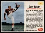 #74 Sam Baker 
