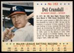 #153 Del Crandall 