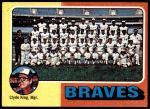 #589 Braves Team Checklist Clyde King 