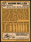 1968 Topps #161 Norm Miller<br />B68T 13 6284<br /><a class='button AddToCart' data-ajax='true' data-ajax-mode='replace' data-ajax-update='#cart-info' href='/AddToCart?itemId=6708381&quantity=1&type=0'>Add To Cart</a>