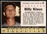 #79 Billy Klaus  Hand Cut 