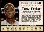 #118 Tony Taylor  Hand Cut 