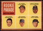 #598 Rookie Parade - Outfielders Manny Jimenez / Jim Hickman / Ed Olivares / Howie Goss / Al Luplow 