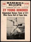#448 Honored  Cy Young  