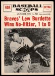#408  Wins No-Hitter, 1 to 0   Lew Burdette 