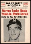 #463  Beats Yanks in World Series Warren Spahn 