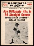 #438 Hits in 56 Straight Games  Joe DiMaggio 