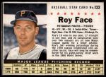 #133 Roy Face  Hand Cut 
