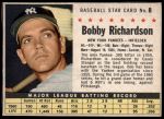 #8 Bobby Richardson Hand Cut 