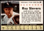 #26 Roy Sievers  Hand Cut 