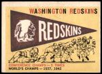 #168 Washington Redskins Pennant  