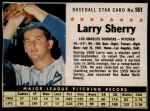 #161 Larry Sherry  Hand Cut 