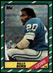 #244 Billy Sims 
