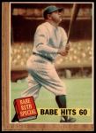#139 Babe Hits 60 Babe Ruth Grass & Pole 